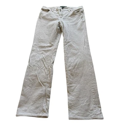 Lauren Ralph Lauren Vintage Women’s Size 8 UK Corduroy Jeans White Preppy - Image 1 of 4