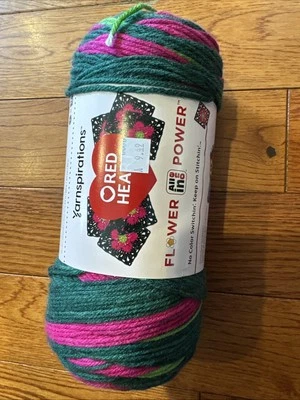 Yarnspirations Red Heart Flower All In One Power Yarn 8.8oz Hyacinth Bucket - Image 1 of 2