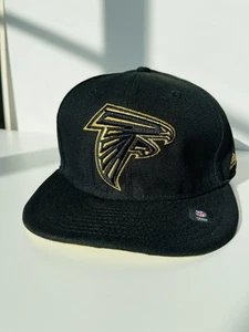 Atlanta Falcons Black Metallic Gold 59fifty Fitted Cap size 8 (63.5cm) ATL Cap - Picture 1 of 13