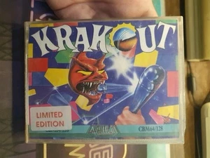 KRAKOUT X COMMODORE 64 GIOCO ORIGINALE CASSETTA COLLEZIONE C64 GREMLIN - Afbeelding 1 van 7