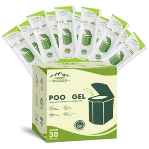 30 Packets Poo Gel for Portable Toilet, Portable Toilet Powder Poo Urine Powd... - Picture 1 of 6