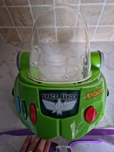 Disney Pixar Toy Story Buzz Lightyear Helmet Space Ranger Jet Pack Lights Sounds - Picture 1 of 9