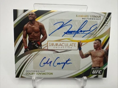 Kamaru Usman /Colby Covington 2022 IMAC Dual Auto 11/25 UFC - 1501 - Image 1 of 2