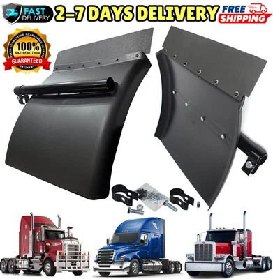 Guardabarros de cuarto de remolque semirremolque guardabarros para Peterbilt Kenworth Freightliner Foto 1 de 4