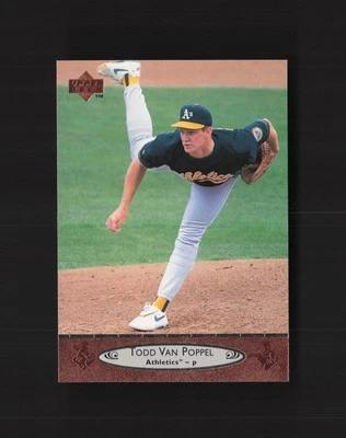 1996 Upper Deck #413 Todd Van Poppel Oakland Athletics MM - Image 1 of 2