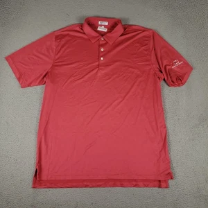 Polo Peter Millar uomo 2XL rosso coppa quaglia golf estate comoda* - Foto 1 di 8