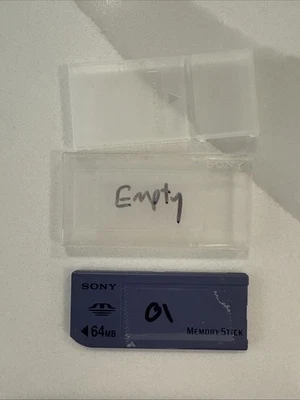 Sony Memory Stick 64MB MSA-64A Original Vintage Flash Storage Card Made in Japan - Image 1 of 4