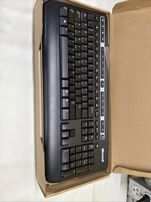 Microsoft Wireless Keyboard 1000 (Model 1356) No Receiver Or Mouse Good Cond. - Image 1 of 4