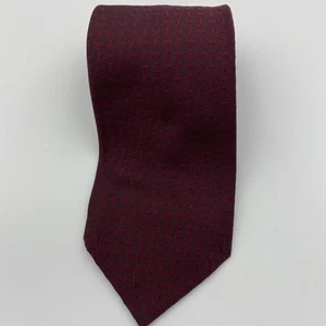 Corbata de seda Hardy Amies borgoña - Imagen 1 de 6