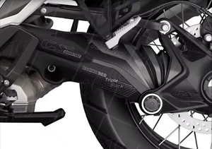 BMW R1300GS Adventure 2023 - 2024 Rear Swingarm Shaft Decal Sticker Triple Black - Picture 1 of 2