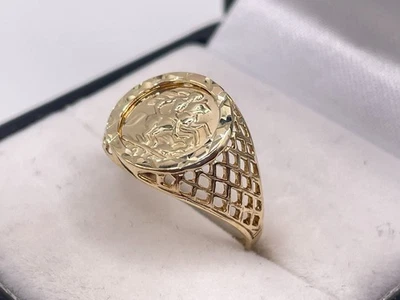 9ct Gold Hallmarked Ladies / Childs St George Signet Ring. Goldmine Jewellers. - Image 1 of 4