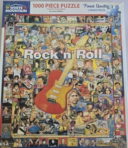 Puzzle White Mountain  Rock N Roll 1000 Pieces  24x30 New Sealed - Picture 1 of 6