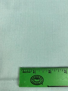 Vintage Fabric Mini Chevron White Green Cotton Blend? 1 yd X 60" - Picture 1 of 8