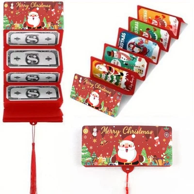 Christmas Money&Gift Card Holder Cash Gifts Surprise Cash Envelope With 10 Slots - Image 1 of 4