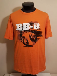 BB8 Star Wars T Shirt Medium Resistance Orange EUC BB-8 Licensed Lucas INV1430 - Picture 1 of 7