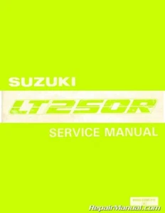 1987-1992 Suzuki LT250R Quad Racer ATV Service Manual - Picture 1 of 1