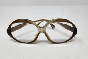 Vintage Eyeglasses Caroll Round Frames France 1970s Mrs Roper Prescription - Picture 1 of 9