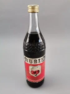 VEB DDR Flasche mit Inhalt Rubin Kirsch Ratafia Fruchtsaftlikör 0,75l Deko - Bild 1 von 6