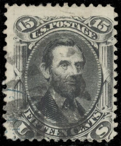 Scott 77 - La estampilla Lincoln de quince centavos de 1866 - Usada - Imagen 1 de 2
