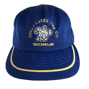 Vintage Michelin Tires Mesh Snapback Hat Cap USA Horizon Trucker Racer Made USA - Picture 1 of 9