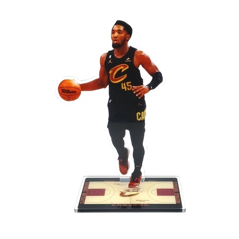 Donovan Mitchell Figure - #45 of Cleveland Cavaliers Dribbles the Ball Ornament Cover