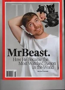 JIMMY DONALDSON TIME MAGAZINE FEBRUARY 26 2024 NO LABEL MR BEAST YOUTUBE - Picture 1 of 1