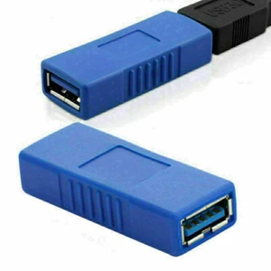 USB 3.0 Type A Female To Female Adapter Coupler Gender ^ Connector HOT K3Z3 - Afbeelding 1 van 12