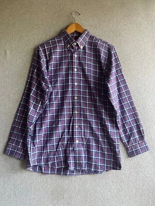 Vineyard Vines Shirt Boys XL (20) Button Down Plaid Whale Shirt Cotton Preppy - Picture 1 of 10