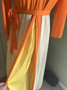 1960's Vanity Fair Mod Two Piece Lingerie Gown Nightie Women's Size 14 - Picture 1 of 11