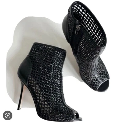 Sam Edelman Aubriana 7.5 Cage Ankle Booties Black EUC $150 - Image 1 of 4