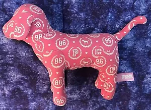 VICTORIA'S SECRET PERRO ROSA - ¡Mascota icónica cachorro de peluche! "PERRO estampado de amor rosa 86" - Imagen 1 de 2