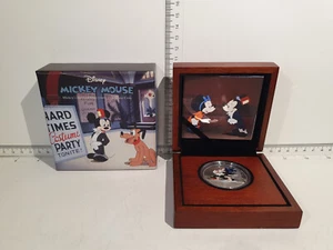 (L1010) 2017 Niue 2 $ " Mickey Mouse - Delayed Date " 1 OZ .999 SILBERMÜNZE, - Bild 1 von 6