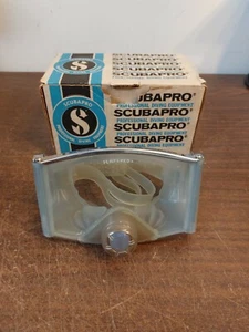 Máscara de buceo de vidrio templado de silicona vintage SCUBAPRO con caja - Imagen 1 de 7