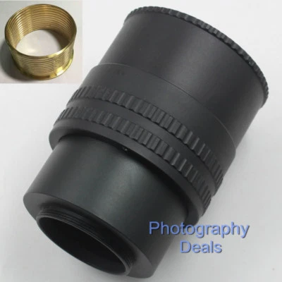 Brass M52 to M42 36-90mm Adjustable Focus Helicoid Lens Adapter Extension Tube - Image 1 of 4
