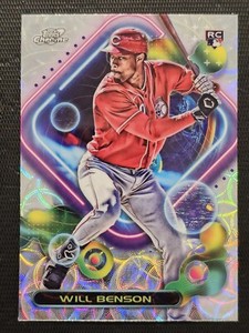 2023 Topps Chrome Cosmic Refractor Will Benson Cincinnati Reds RC #200 Mint