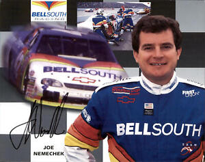 Joe Nemechek Signed Hero Post Card Photo NASCAR Racing *Autograph Den*