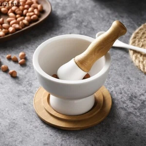 High Quality Chinese Ceramic Seasoning Powder Grinding Set White Hand-held Seaso - Picture 1 of 8