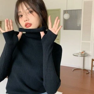 Turtleneck Women's Top Women's Clothing - Picture 1 of 32