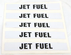 Adhesive Decal Labels 5 per Sheet “JET FUEL” #6583 - Bild 1 von 2
