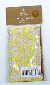 J Crew Baumwolle Gesichtsmaske waschbar wiederverwendbar Blumen Gesichtsmaske Kostüm Abdeckung Frühling - Bild 1 von 8