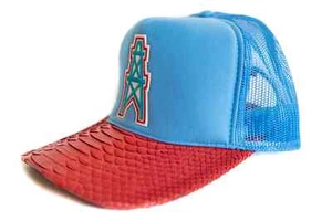 Sombrero de camionero Houston Oilers Python personalizado - sombrero estilo Just Don - Imagen 1 de 2