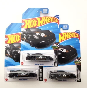 Hot Wheels Porsche 911 GT3 Black #74 74/250 - 2025 HW Race Day -3PCS - Picture 1 of 2