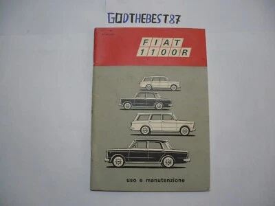 LIBRETTO USO E MANUTENZIONE 8° EDIZIONE FIAT 1100 R  1968 - Immagine 1 di 4