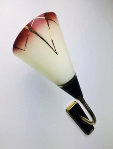 🟨 Bauhaus Style Wall Lamp 40s 50s Vintage Original Lampada Applique - Foto 1 di 12