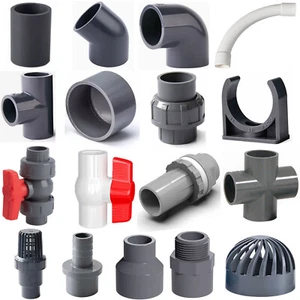 PVC Metric Plumbing Fittings Pipe For Aquarium Fish Tank Pond Solvent Weld - Picture 1 of 20