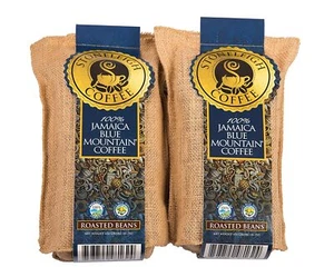 Granos tostados de café Stoneleigh grado A Jamaica Blue Mountain 16 oz PACK DE 2 - Imagen 1 de 8