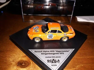 Scala43 1/43 Renault Alpine A110 #102 Klingenbergpreis 1973 Jagermeister SC01B - Imagen 1 de 1