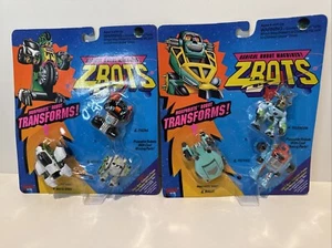 GALOOB 1994 MICROMACHINES ZBOTS 2 pcs blister NEW UNOPENED 1993 NIP Bullit ! - Picture 1 of 12