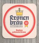 Kronen Brewery Offenburg Beer Coaster Germany S3028