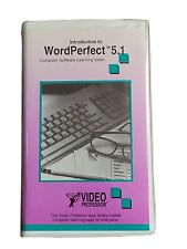 Vintage Introduction to Word Perfect 5.1 (VHS) Video Professor